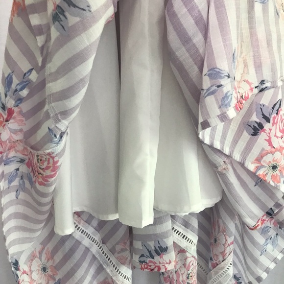 4 for $35 🍄 Candies Floral High Neck Handkerchief Hem Dress - Picture 12 of 12